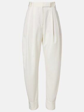 Róhe Wool-blend barrel-leg pants